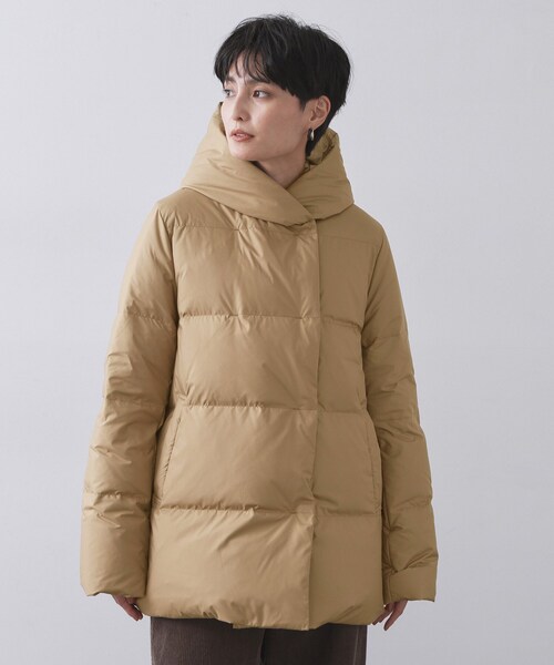 撥水フードミドルダウンコート【防風/抗菌防臭/洗濯機OK】《S～LL