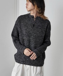 Theater code（シアターコード）の「Rib knit Henley neck knit sweater/畦編みヘンリーネックニットセーター（ニット/セーター・レディース）」
