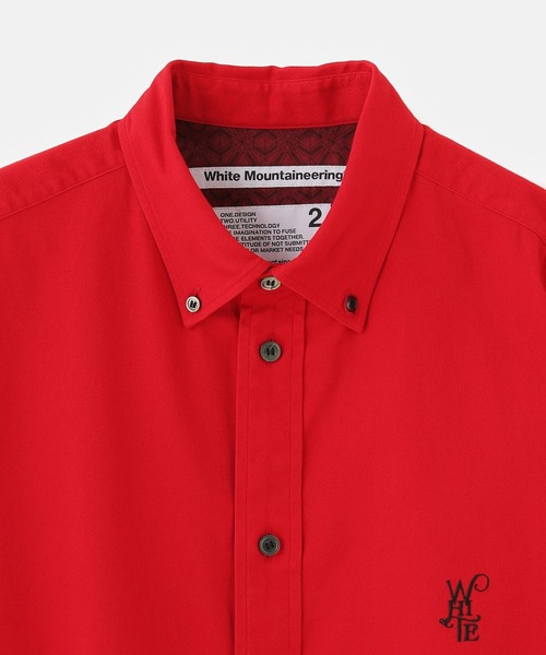WHITE MOUNTAINEERING(ホワイトマウンテニアリング)の「WHITE MOUNTAINEERING MID GUSSET SLEEVE BD SHIRT WM2571110(シャツ/ブラウス・メンズ・レッド/ホワイト・L)」の9枚目の写真