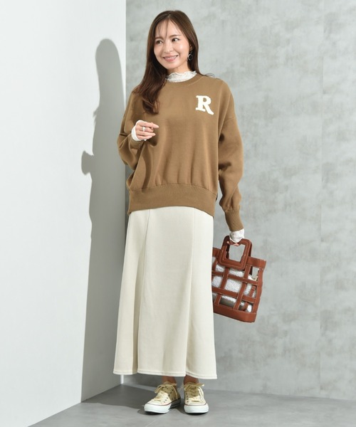 INTERPLANET(インタープラネット)の「モールコールスカート(スカート・レディース・アイボリー/ブラック/イエロー・FREE)」の4枚目の写真