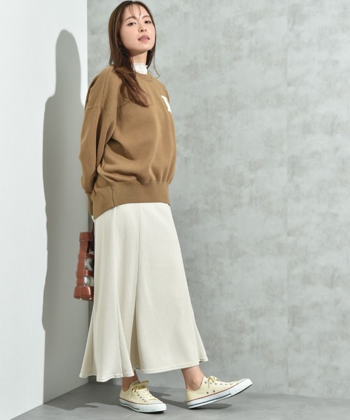 INTERPLANET(インタープラネット)の「モールコールスカート(スカート・レディース・アイボリー/ブラック/イエロー・FREE)」の5枚目の写真