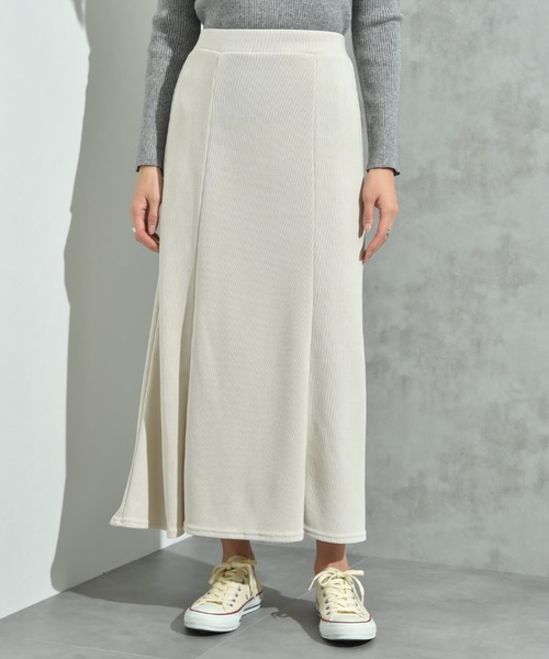 INTERPLANET(インタープラネット)の「モールコールスカート(スカート・レディース・アイボリー/ブラック/イエロー・FREE)」の10枚目の写真