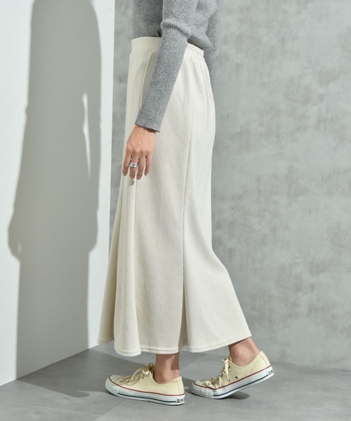 INTERPLANET(インタープラネット)の「モールコールスカート(スカート・レディース・アイボリー/ブラック/イエロー・FREE)」の11枚目の写真