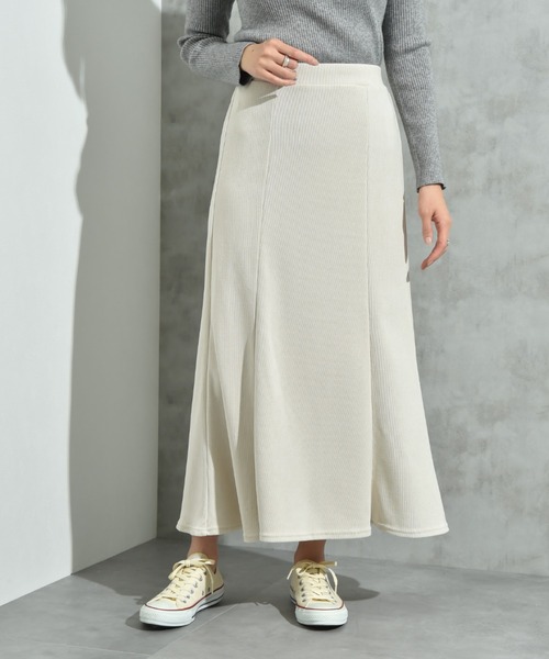 INTERPLANET(インタープラネット)の「モールコールスカート(スカート・レディース・アイボリー/ブラック/イエロー・FREE)」の13枚目の写真