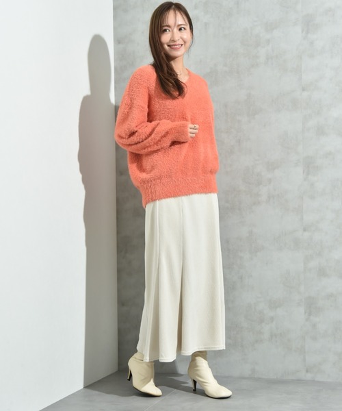 INTERPLANET(インタープラネット)の「モールコールスカート(スカート・レディース・アイボリー/ブラック/イエロー・FREE)」の15枚目の写真