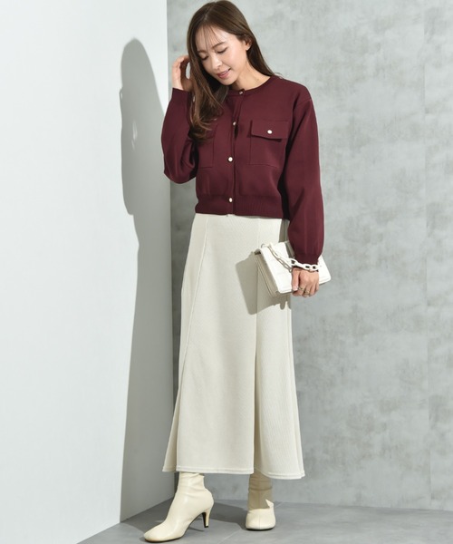 INTERPLANET(インタープラネット)の「モールコールスカート(スカート・レディース・アイボリー/ブラック/イエロー・FREE)」の19枚目の写真