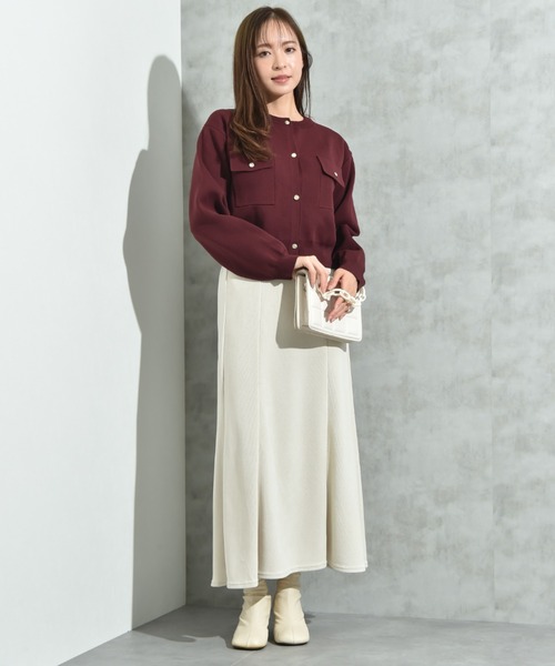 INTERPLANET(インタープラネット)の「モールコールスカート(スカート・レディース・アイボリー/ブラック/イエロー・FREE)」の17枚目の写真