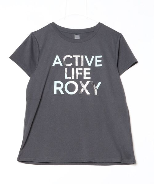 ROXY（ロキシー）の「ロキシー ROXY ACTIVE LIFE TEE（Tシャツ/カットソー・レディース・グレー/ブラック/サックスブルー・M/L）」の3枚目の写真