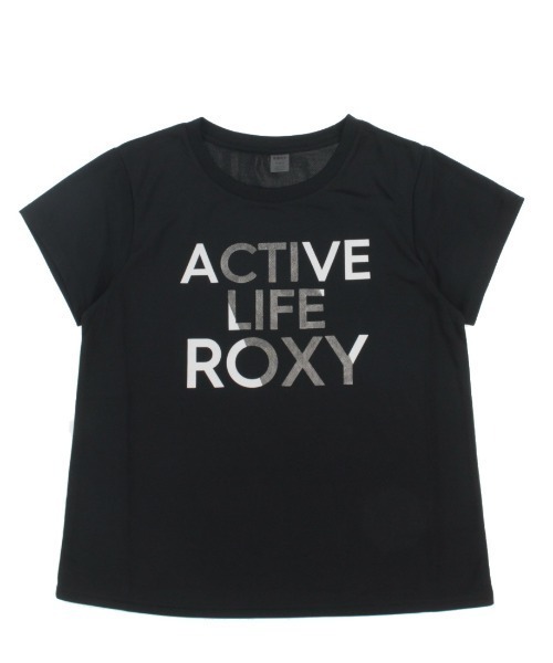 ROXY（ロキシー）の「ロキシー ROXY ACTIVE LIFE TEE（Tシャツ/カットソー・レディース・グレー/ブラック/サックスブルー・M/L）」の2枚目の写真