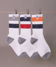 MILLER | (LF)【Miller】【3足セット】ピスネーム付き ライン クルーソックス(ソックス/靴下)