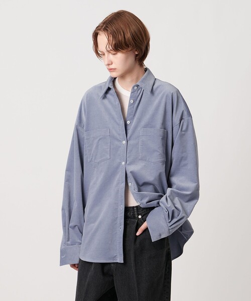 AEWEN MATOPH（イウエン マトフ）の「＜AEWEN MATOPH＞コーデュロイシャツ ‐ ウォッシャブル ‐（シャツ/ブラウス・レディース・ベージュ/ライトブルー・FREE）」の22枚目の写真