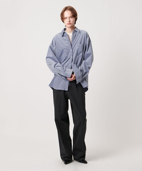 AEWEN MATOPH（イウエン マトフ）の「＜AEWEN MATOPH＞コーデュロイシャツ ‐ ウォッシャブル ‐（シャツ/ブラウス・レディース・ベージュ/ライトブルー・FREE）」の20枚目の写真