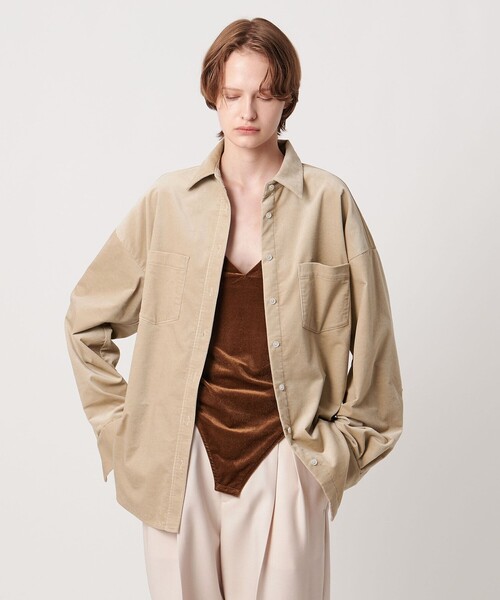 AEWEN MATOPH（イウエン マトフ）の「＜AEWEN MATOPH＞コーデュロイシャツ ‐ ウォッシャブル ‐（シャツ/ブラウス・レディース・ベージュ/ライトブルー・FREE）」の18枚目の写真