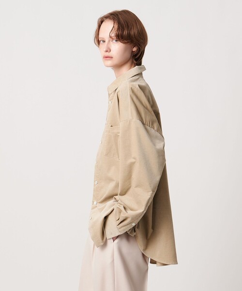 AEWEN MATOPH（イウエン マトフ）の「＜AEWEN MATOPH＞コーデュロイシャツ ‐ ウォッシャブル ‐（シャツ/ブラウス・レディース・ベージュ/ライトブルー・FREE）」の17枚目の写真
