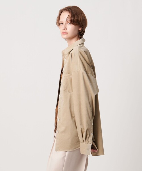 AEWEN MATOPH（イウエン マトフ）の「＜AEWEN MATOPH＞コーデュロイシャツ ‐ ウォッシャブル ‐（シャツ/ブラウス・レディース・ベージュ/ライトブルー・FREE）」の16枚目の写真