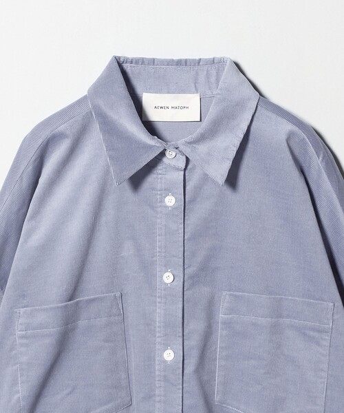 AEWEN MATOPH（イウエン マトフ）の「＜AEWEN MATOPH＞コーデュロイシャツ ‐ ウォッシャブル ‐（シャツ/ブラウス・レディース・ベージュ/ライトブルー・FREE）」の12枚目の写真