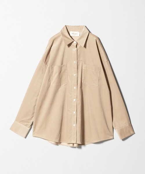AEWEN MATOPH（イウエン マトフ）の「＜AEWEN MATOPH＞コーデュロイシャツ ‐ ウォッシャブル ‐（シャツ/ブラウス・レディース・ベージュ/ライトブルー・FREE）」の8枚目の写真