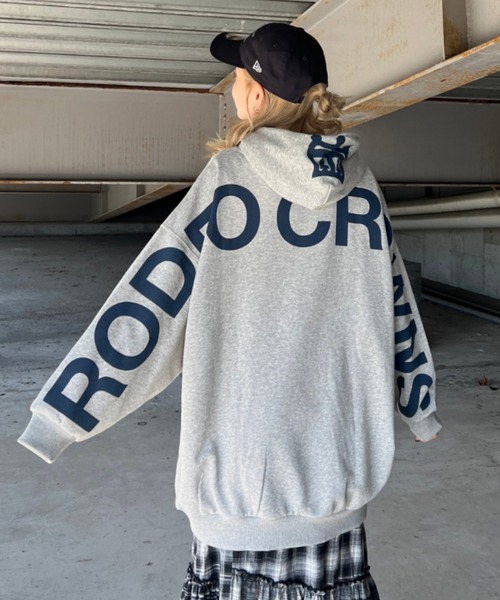 RODEO CROWNS WIDE BOWL Championパーカーワンピース RODEO CROWNS WIDE BOWL | フェイクレザーパッチパーカーワンピース