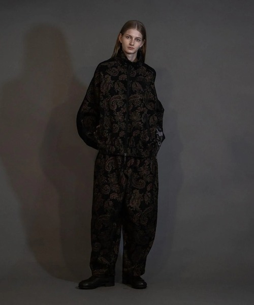 my beautiful landlet（マイビューティフルランドレット）の「【my beautiful landlet】 JACQUARD WIDE EASY PANTS（その他パンツ・メンズ・ネイビー/ベージュ/ブラック・2/1/0）」の2枚目の写真