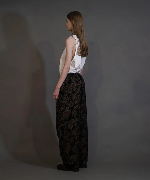 my beautiful landlet（マイビューティフルランドレット）の「【my beautiful landlet】 JACQUARD WIDE EASY PANTS（その他パンツ・メンズ・ネイビー/ベージュ/ブラック・2/1/0）」の6枚目の写真