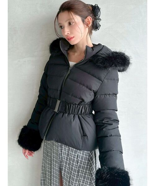 RESEXXY ショートダウンジャケット ブラック リゼクシー RESEXXY ショートダウンジャケット （ブラック