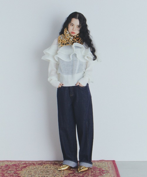 manana suerte（マニャーナスエルテ）の「コクーンデニムパンツ（デニムパンツ・レディース・ブルー・MEDIUM/LARGE）」の12枚目の写真