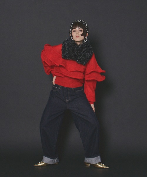 manana suerte（マニャーナスエルテ）の「コクーンデニムパンツ（デニムパンツ・レディース・ブルー・MEDIUM/LARGE）」の20枚目の写真