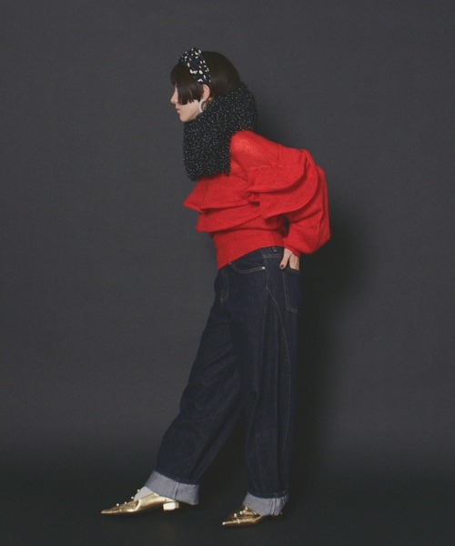 manana suerte（マニャーナスエルテ）の「コクーンデニムパンツ（デニムパンツ・レディース・ブルー・MEDIUM/LARGE）」の22枚目の写真