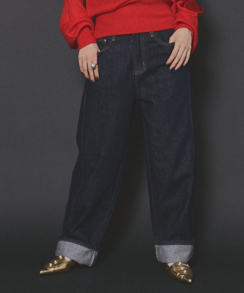 manana suerte（マニャーナスエルテ）の「コクーンデニムパンツ（デニムパンツ・レディース・ブルー・MEDIUM/LARGE）」の16枚目の写真