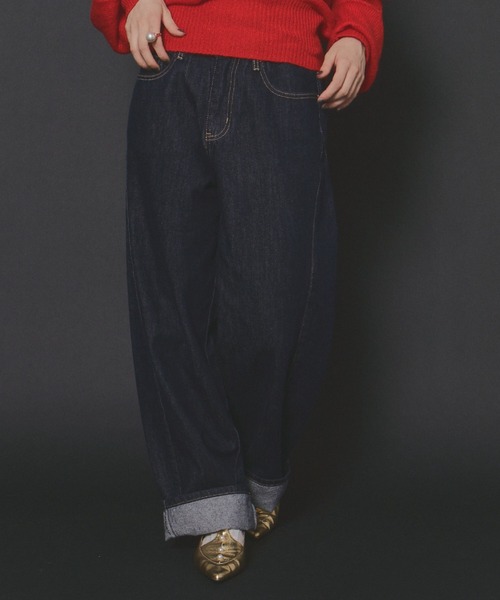 manana suerte（マニャーナスエルテ）の「コクーンデニムパンツ（デニムパンツ・レディース・ブルー・MEDIUM/LARGE）」の17枚目の写真