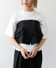 Three Four Time（スリーフォータイム）の「ジャケットフリルビスチェ（ベスト）」