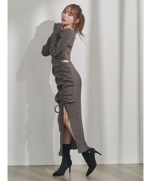 EATME（イートミー）の「デコルテリブギャザーワンピース（ワンピース