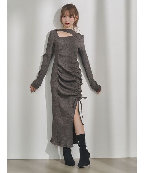 EATME（イートミー）の「デコルテリブギャザーワンピース（ワンピース