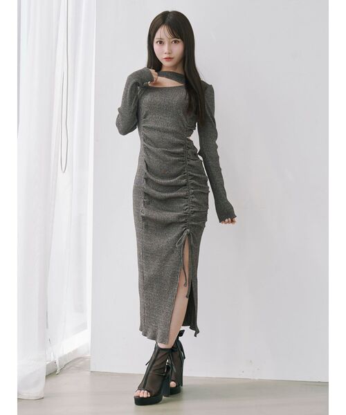 EATME（イートミー）の「デコルテリブギャザーワンピース（ワンピース