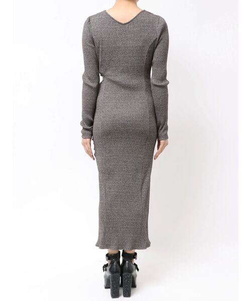 EATME　デコルテリブワンピース EATME デコルテリブギャザーワンピース - メルカリ