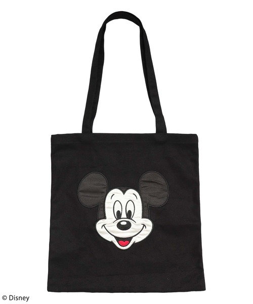 LA JIRUMA ディズニー ミッキーマウス バッグ Disney/ディズニー/ミッキーマウス】サテン刺しゅうトートバッグ