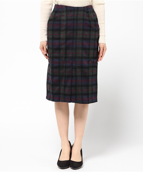 Chico(チコ)の「【who's who Chico】チェックタイトスカート(スカート・レディース・グレー/ネイビー/ベージュ・FREE)」の4枚目の写真