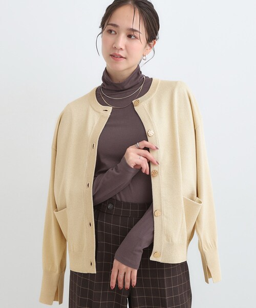 セール】【洗える/S-LL】大人フェミニン さらっとタッチのニット