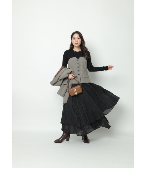 ベアビスチェドッキングニット（ニット/セーター）｜Apuweiser-riche