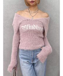 EVRIS | ラメシャギーオフショルニットトップス(ニット/セーター)