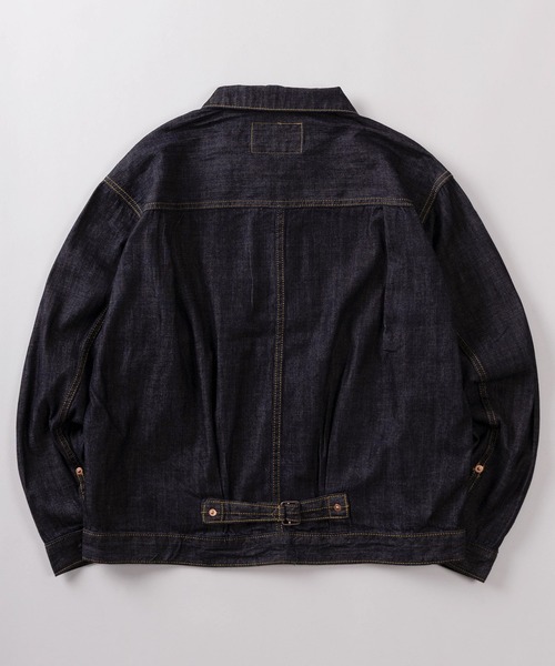 HOUSTON（ヒューストン）の「【86】【HOUSTON/ヒューストン】USAコットン 1st/2nd ライトオンス デニムジャケット/Gジャン/アメカジ（デニムジャケット・メンズ・ワンウォッシュ/インディゴブルー・38/40/42/44）」の5枚目の写真