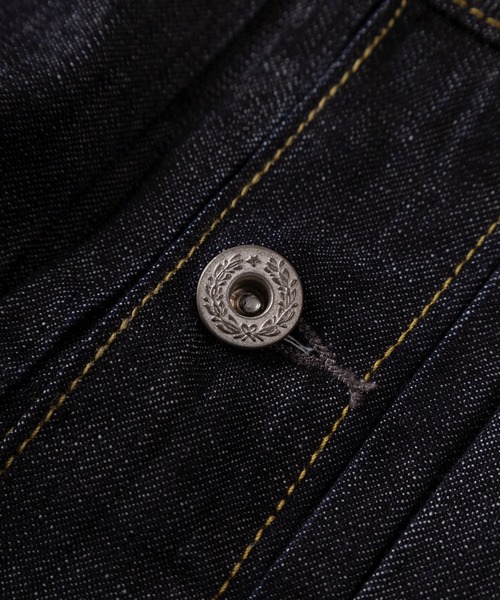 HOUSTON（ヒューストン）の「【86】【HOUSTON/ヒューストン】USAコットン 1st/2nd ライトオンス デニムジャケット/Gジャン/アメカジ（デニムジャケット・メンズ・ワンウォッシュ/インディゴブルー・38/40/42/44）」の3枚目の写真