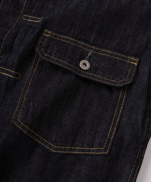 HOUSTON（ヒューストン）の「【86】【HOUSTON/ヒューストン】USAコットン 1st/2nd ライトオンス デニムジャケット/Gジャン/アメカジ（デニムジャケット・メンズ・ワンウォッシュ/インディゴブルー・38/40/42/44）」の10枚目の写真