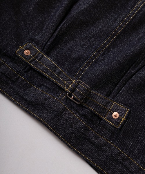 HOUSTON（ヒューストン）の「【86】【HOUSTON/ヒューストン】USAコットン 1st/2nd ライトオンス デニムジャケット/Gジャン/アメカジ（デニムジャケット・メンズ・ワンウォッシュ/インディゴブルー・38/40/42/44）」の7枚目の写真