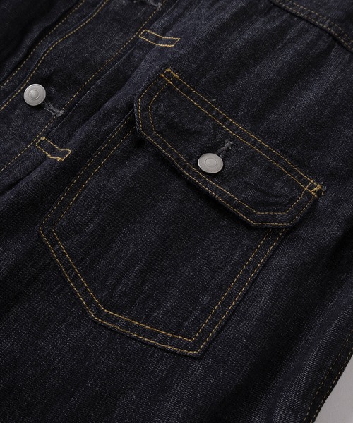 HOUSTON（ヒューストン）の「【86】【HOUSTON/ヒューストン】USAコットン 1st/2nd ライトオンス デニムジャケット/Gジャン/アメカジ（デニムジャケット・メンズ・ワンウォッシュ/インディゴブルー・38/40/42/44）」の14枚目の写真