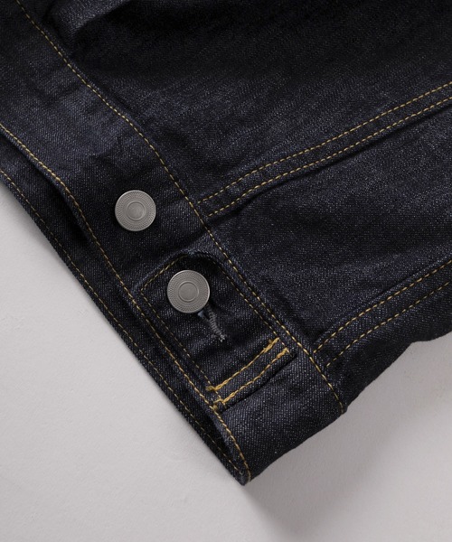 HOUSTON（ヒューストン）の「【86】【HOUSTON/ヒューストン】USAコットン 1st/2nd ライトオンス デニムジャケット/Gジャン/アメカジ（デニムジャケット・メンズ・ワンウォッシュ/インディゴブルー・38/40/42/44）」の16枚目の写真