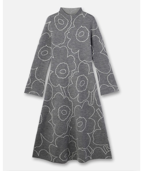 marimekko（マリメッコ）の「Sh Willat Piirto Unikko / dress（ワンピース・レディース・ライトグレー・X-SMALL/SMALL/MEDIUM/LARGE）」の5枚目の写真