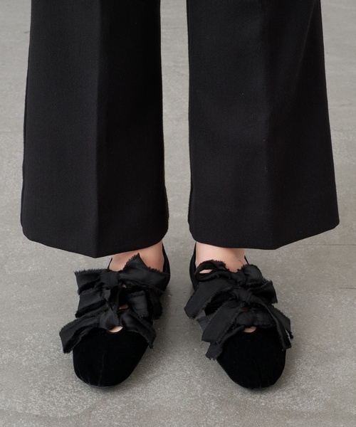 セール】《追加》GRISEサテンリボンバレリーナ（その他シューズ