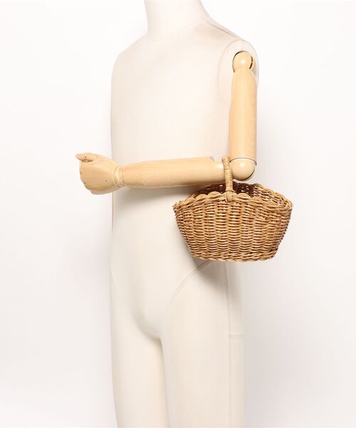 Marie-Louise（マリ－・ルイ－ズ）の「【UTIL/ユティル】ナイール オーバルワンハンドルバスケットS/#UT 026（かごバッグ・レディース・ナチュラル・FREE）」の5枚目の写真