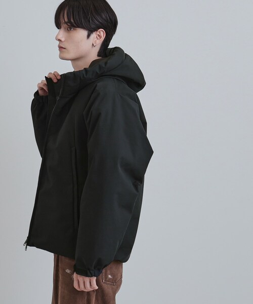 tk.TAKEO KIKUCHI（ティーケータケオキクチ）の「【撥水】フーデットインシュレーションブルゾン（ブルゾン・メンズ・ダークグレー/ブラック・01/02/03）」の9枚目の写真